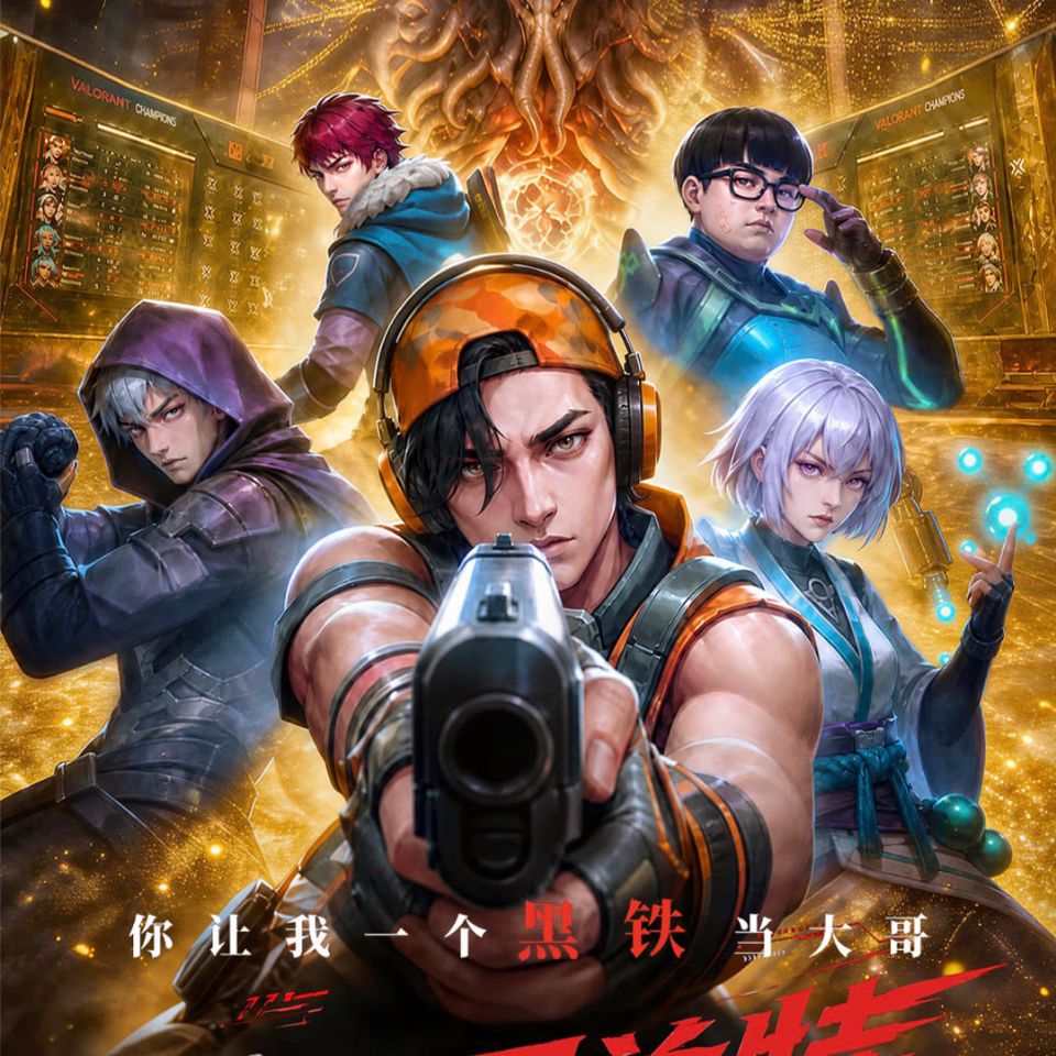瓦罗兰特世界赛，你让我一个黑铁当大哥海报