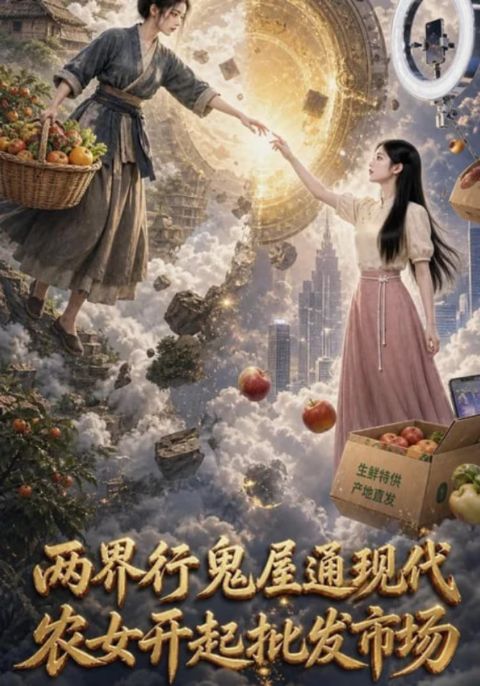 两界行鬼屋通现代，农女开起批发市场海报