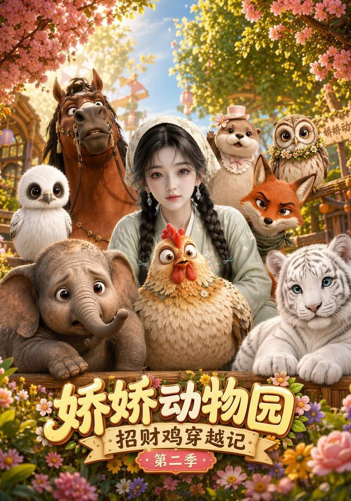 娇娇动物园招财鸡穿越记第二季海报