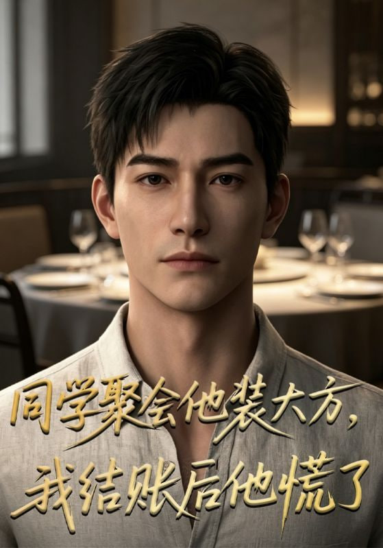 同学聚会他装大方，我结账后他慌了海报