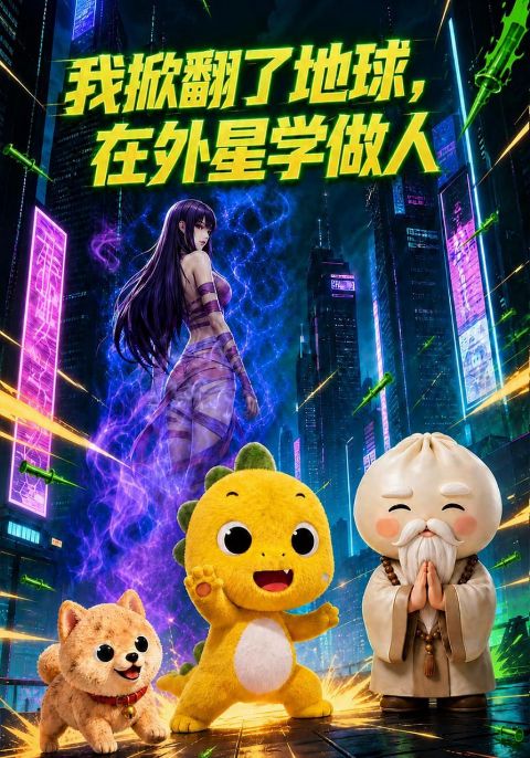我掀翻了地球，在外星学做人海报