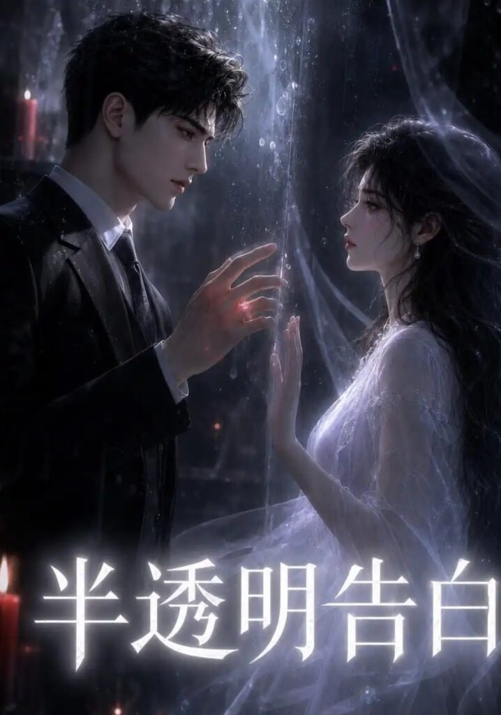 半透明告白海报