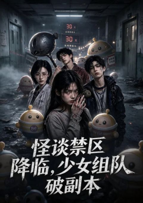 怪谈禁区降临，少女组队破解副本海报