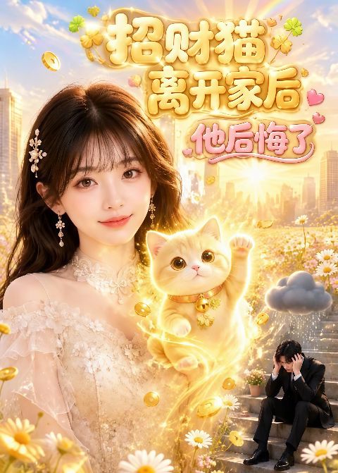 招财猫离开家后，他后悔了海报