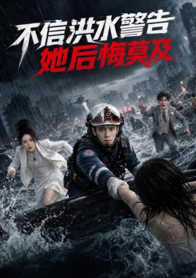 不信洪水警告，她后悔莫及海报