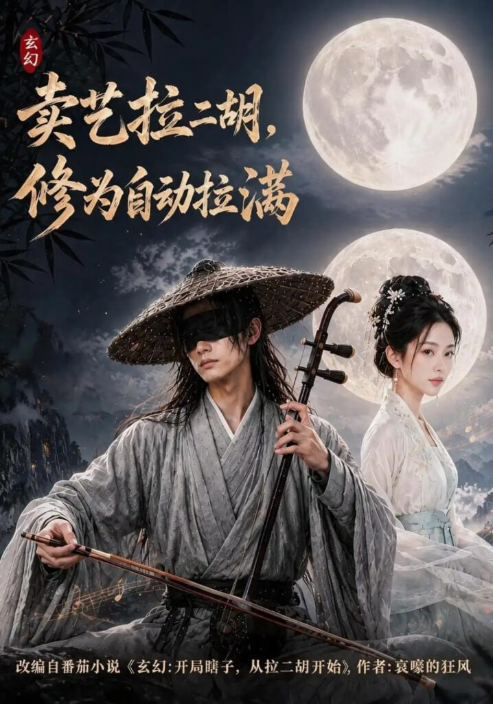 卖艺拉二胡，修为自动拉满海报