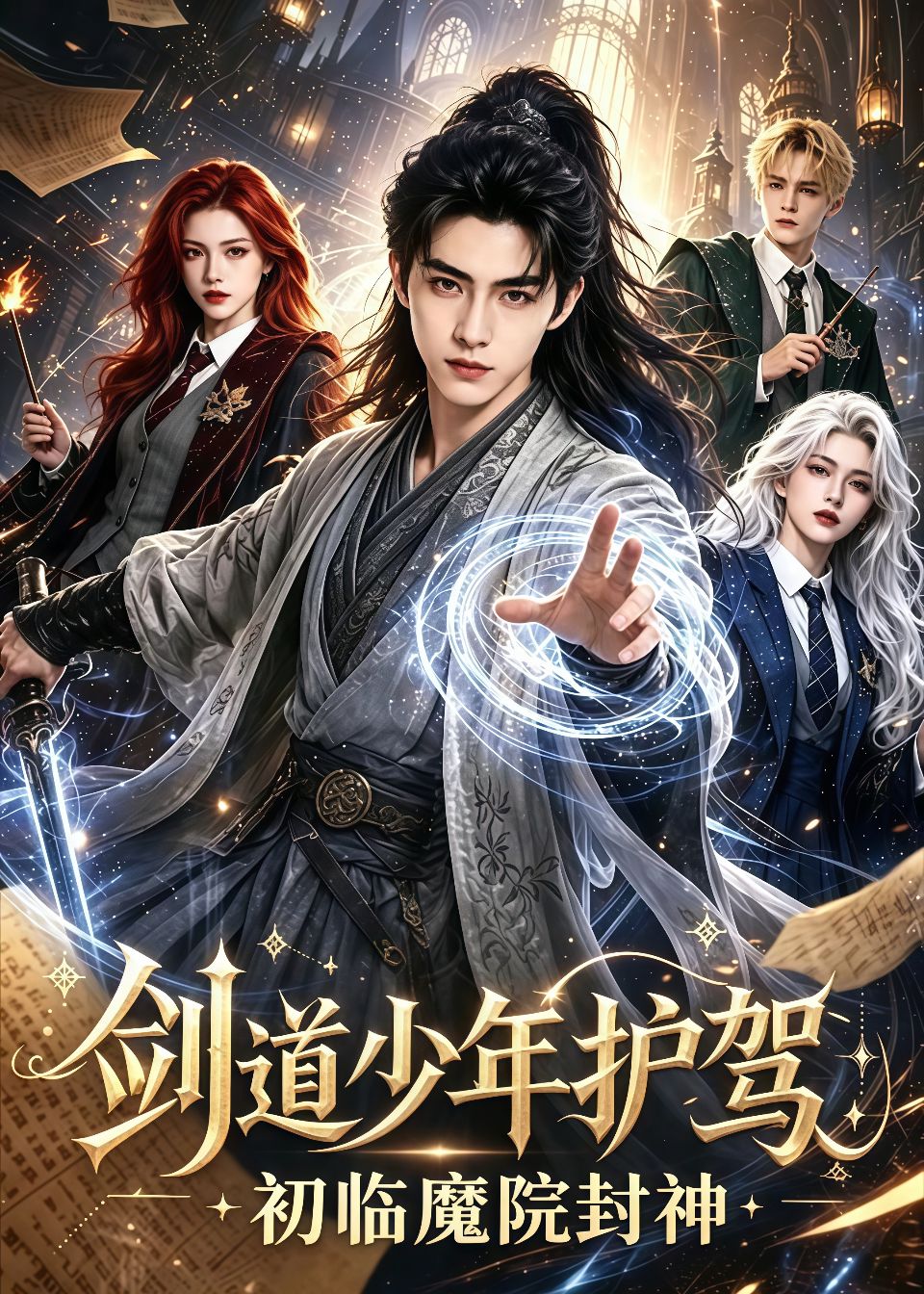 剑道少年护驾，初临魔院封神海报