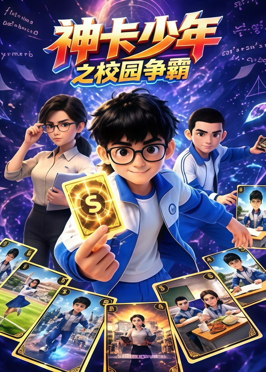 神卡少年之校园争霸海报