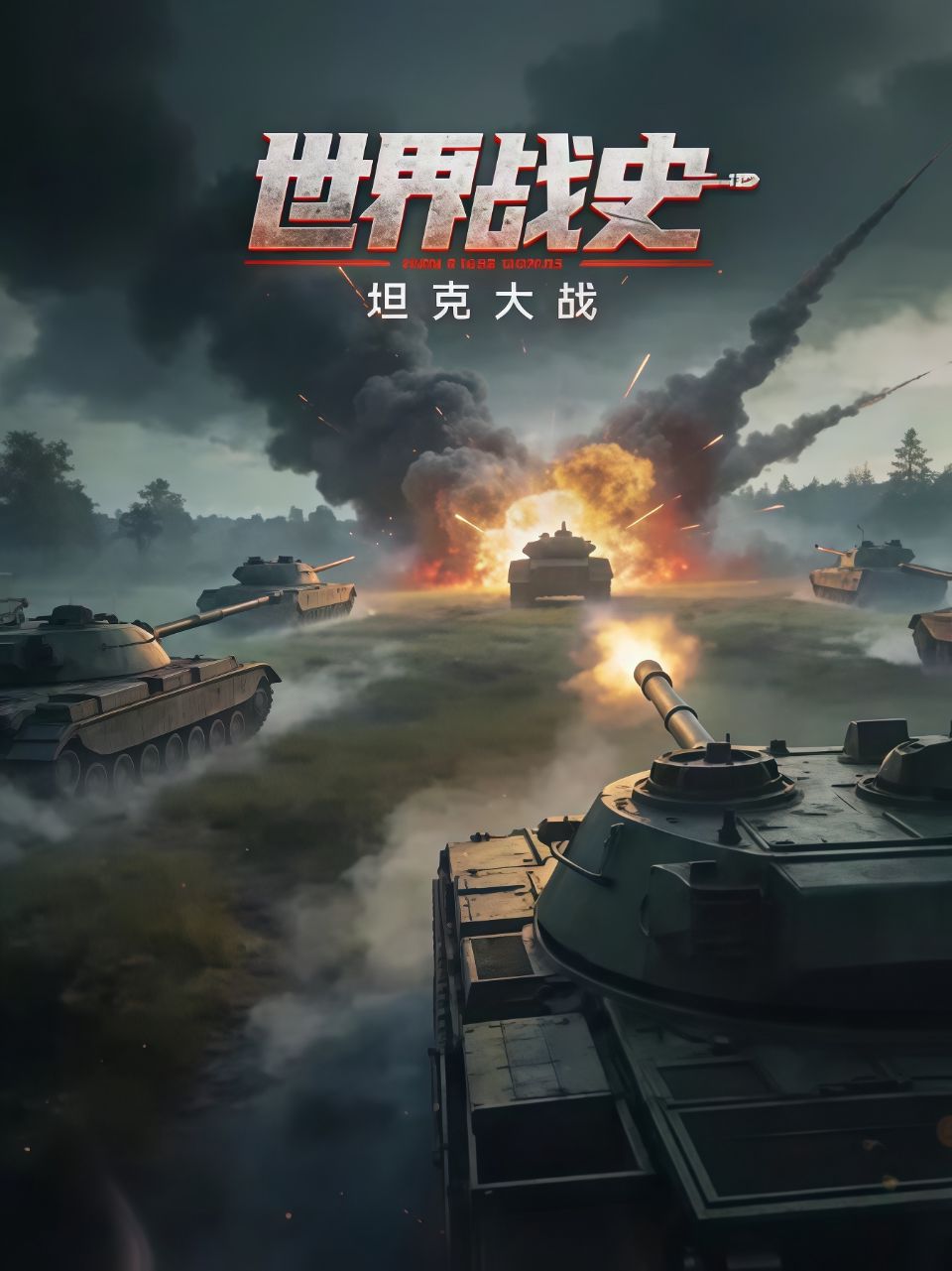 世界战史 坦克大战海报