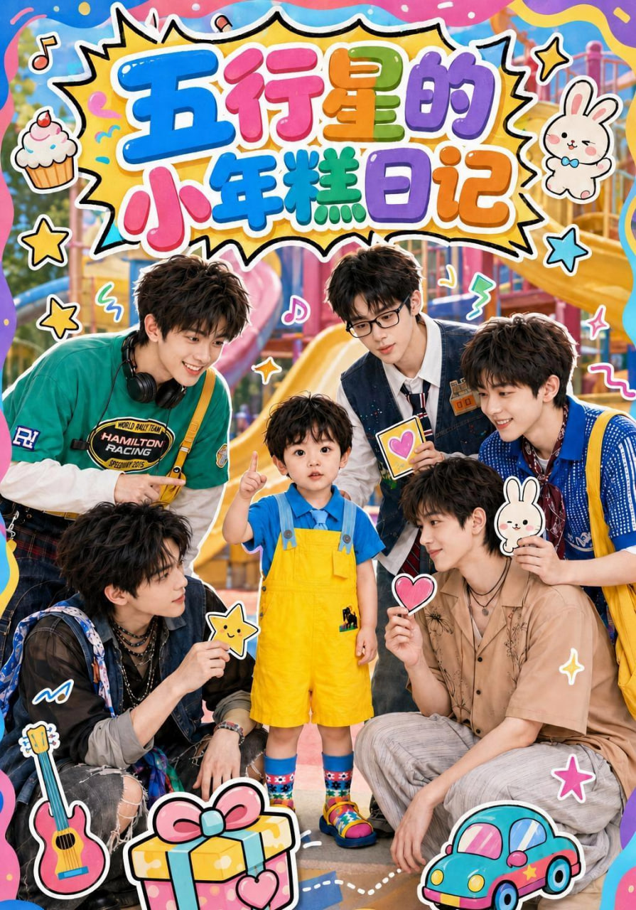 五行星的小年糕日记海报