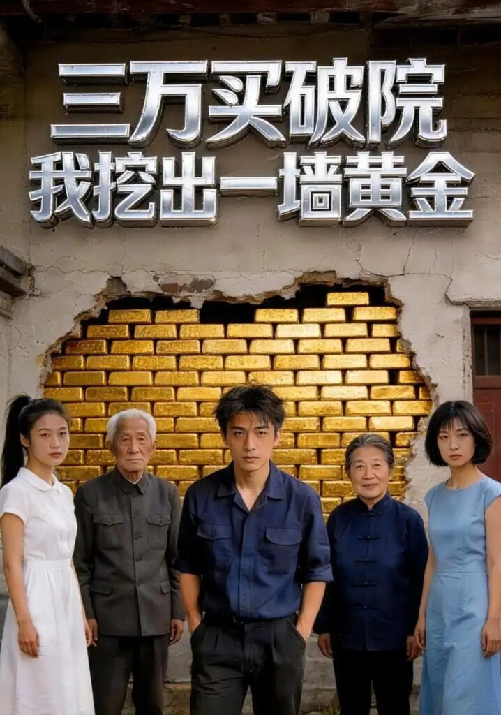 三万买破院，我挖出一墙黄金海报