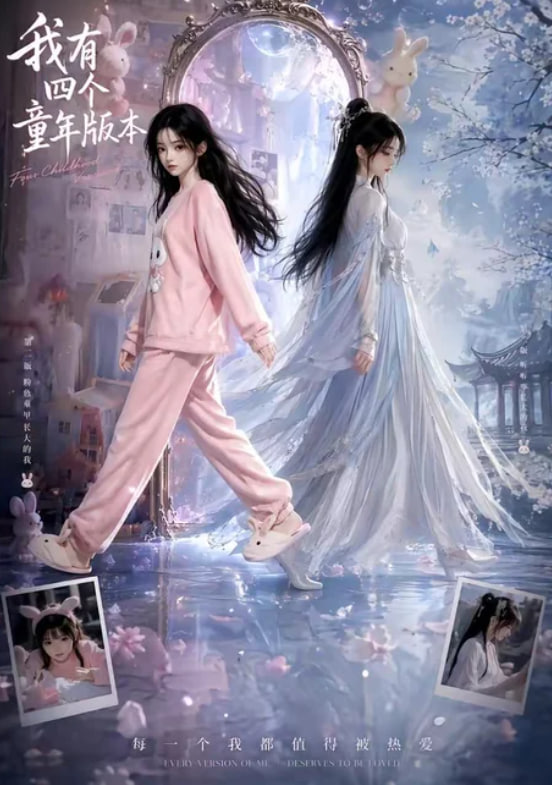 我有四个童年版本海报