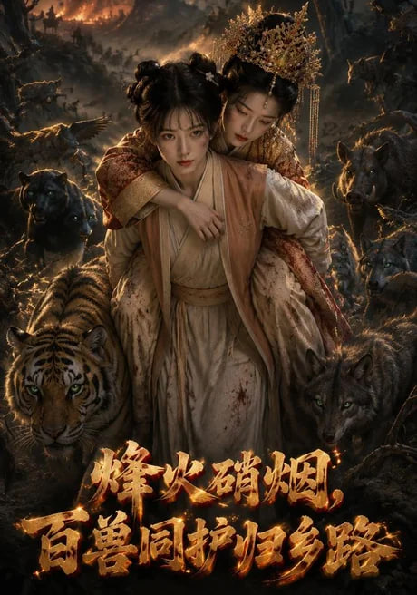 烽火硝烟，百兽同护归乡路海报