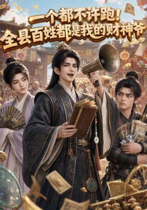 一个都不许跑！全县百姓都是我的财神爷海报