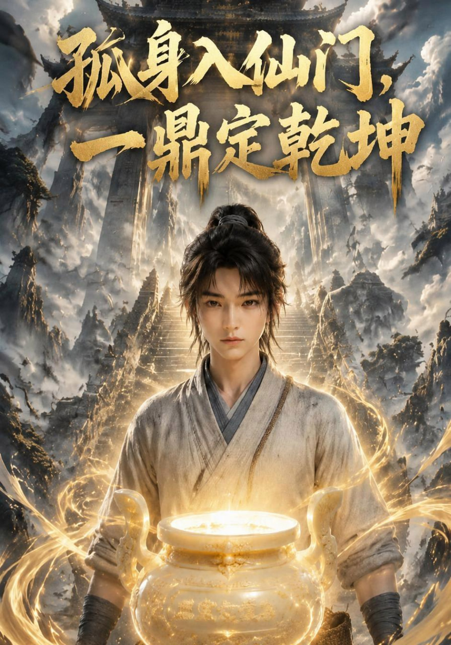 孤身入仙门，一鼎定乾坤海报