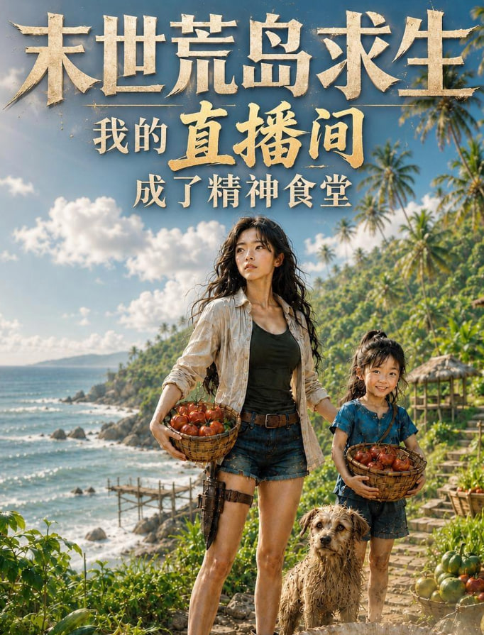 末世荒岛求生_我的直播间成了精神食堂海报