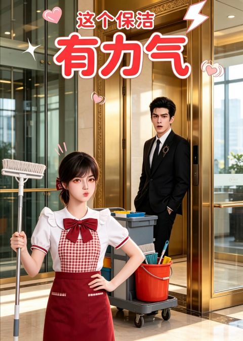 这个保洁有力气海报