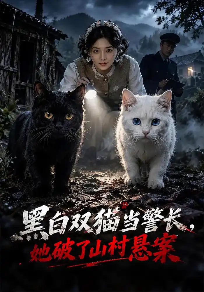 黑白双猫当警长，她破了山村悬案海报