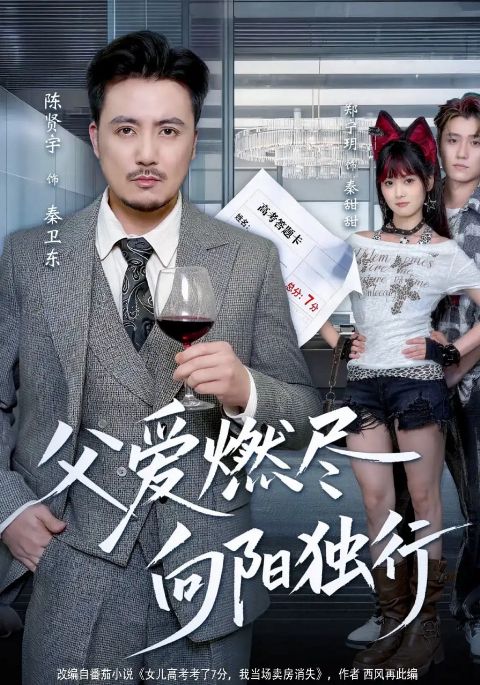 父爱燃尽，向阳独行海报