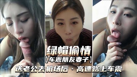 绿帽偷情-车震朋友妻子送老公去机场后高速路上车震海报