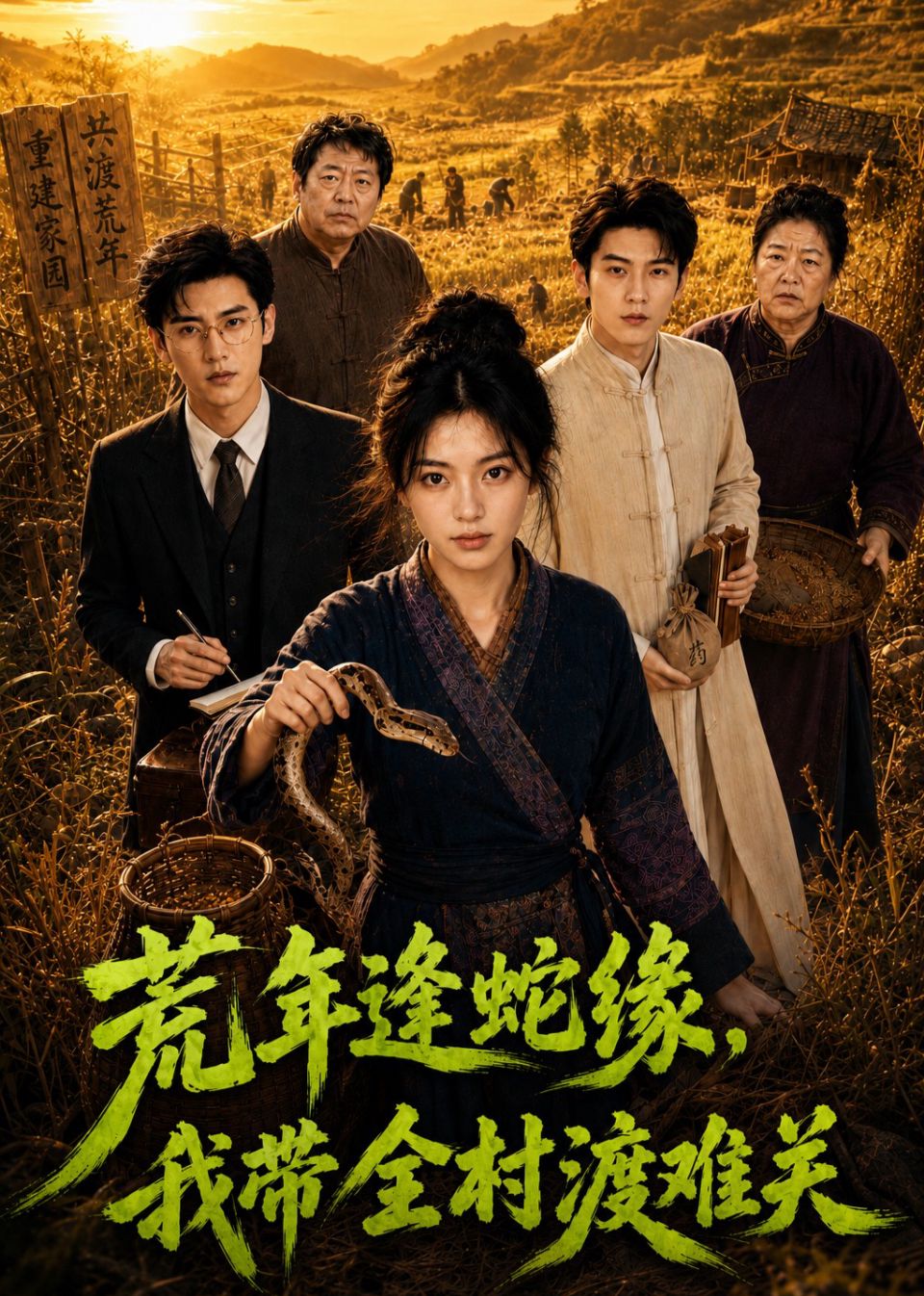 荒年逢蛇缘，我带全村渡难关海报