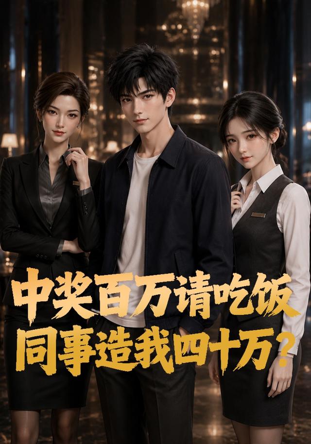 中奖百万请吃饭，同事造我四十万海报