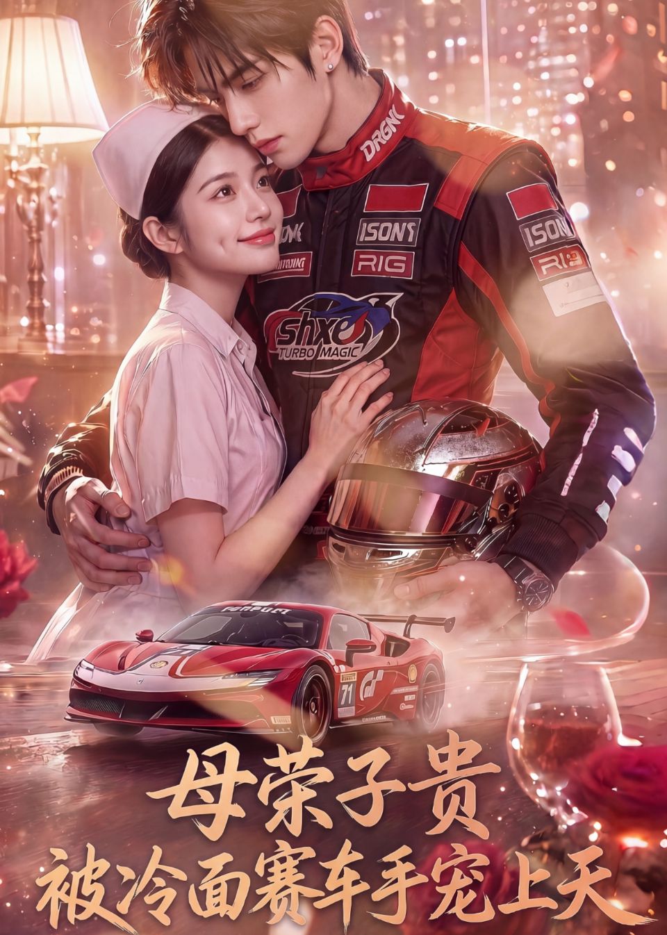 母荣子贵，被冷面赛车手宠上天海报