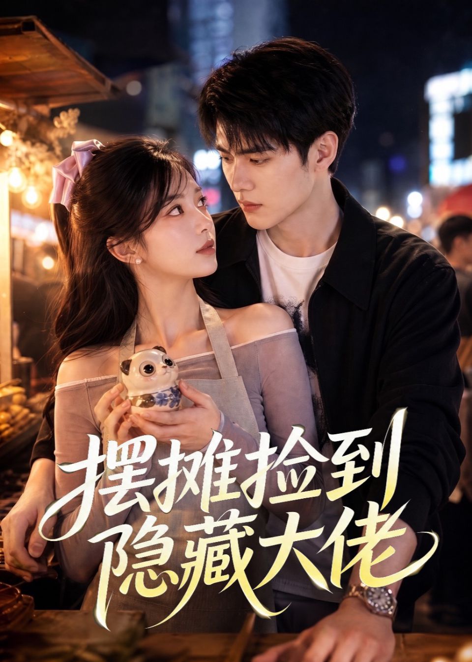 摆摊捡到隐藏大佬海报