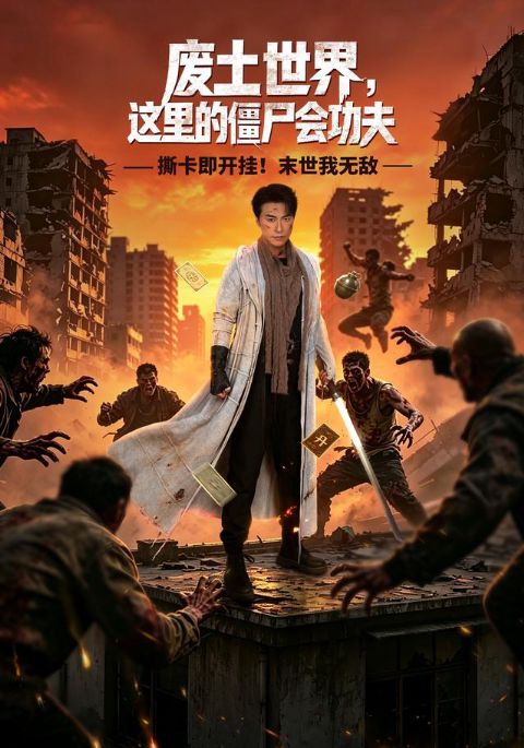废土世界，这里的僵尸会功夫海报