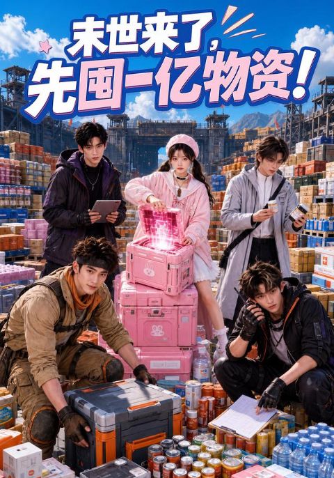 末世来了，先囤一亿物资海报