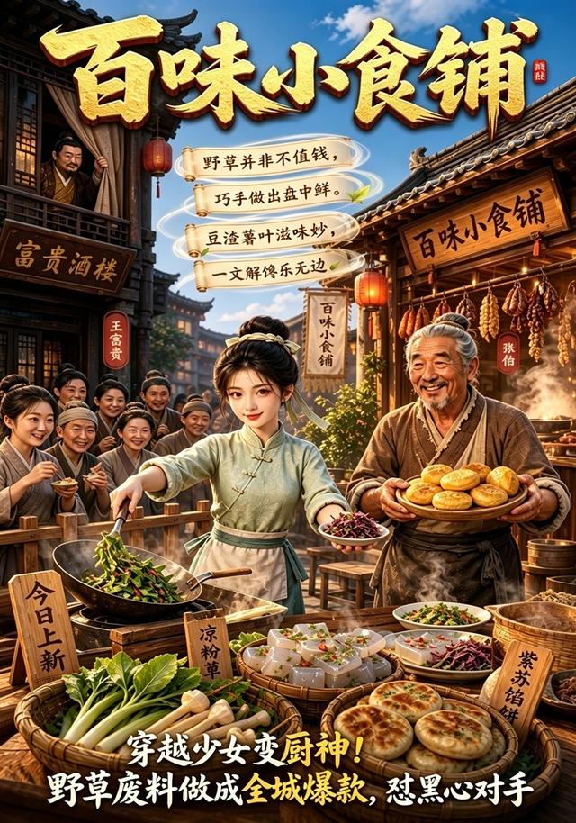 百味小食铺海报