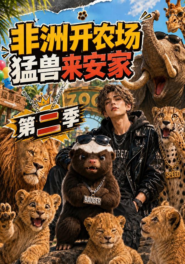 非洲开农场，猛兽来安家第二季海报