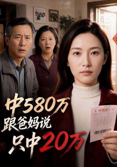 中580万跟爸妈说只中20万海报