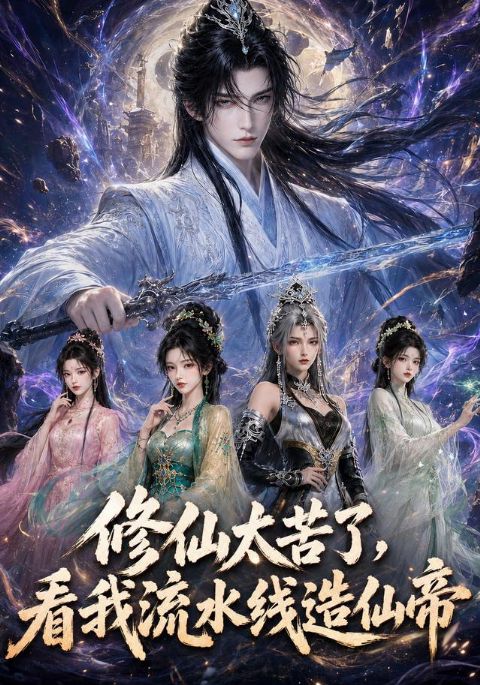 修仙太苦了,看我流水线造仙帝AI短剧海报