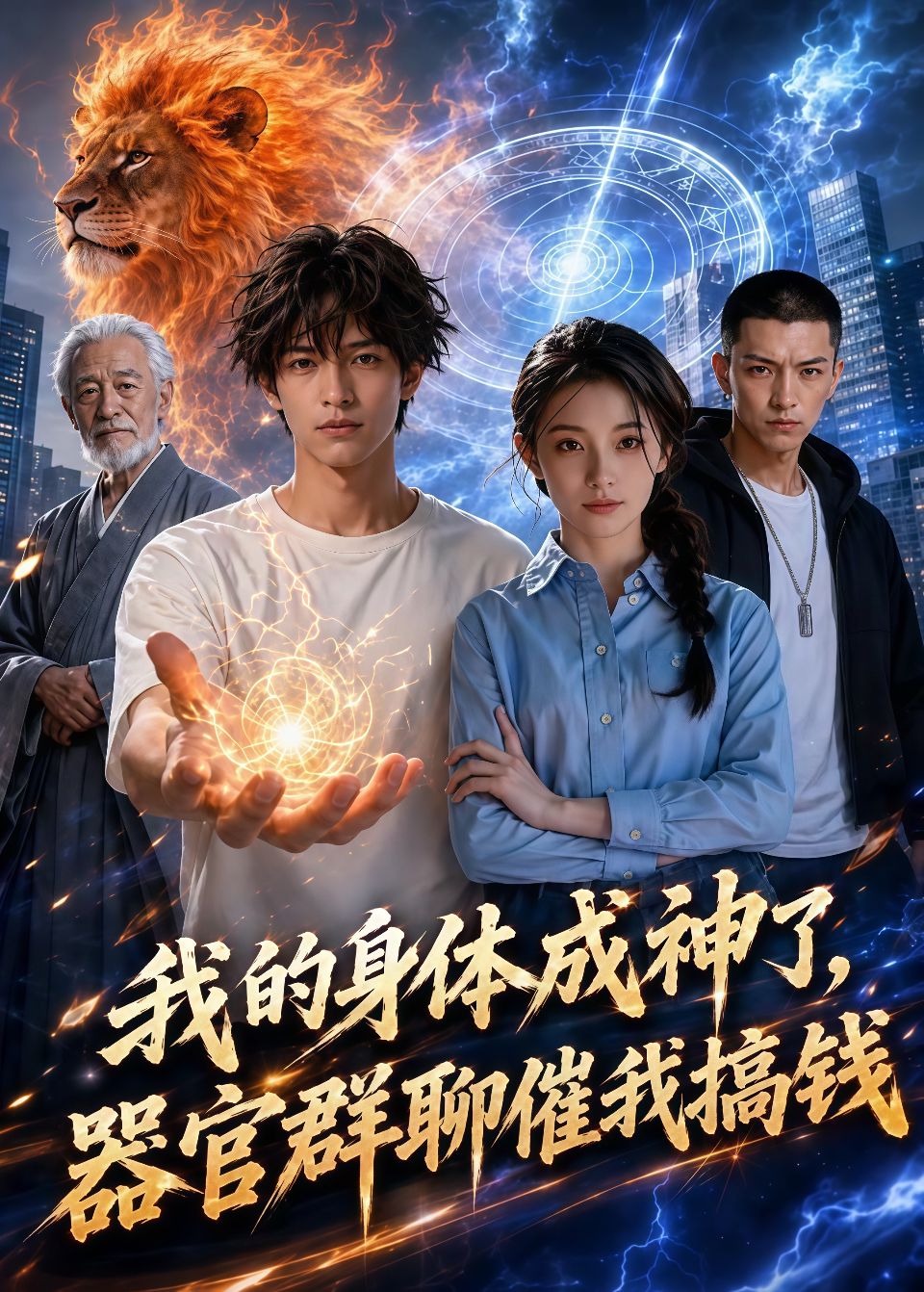 我的身体成神了，器官群聊催我搞钱海报