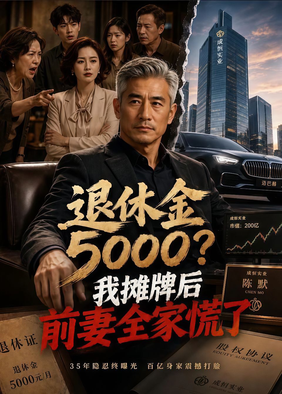 退休金 5000？我摊牌后前妻全家慌了海报