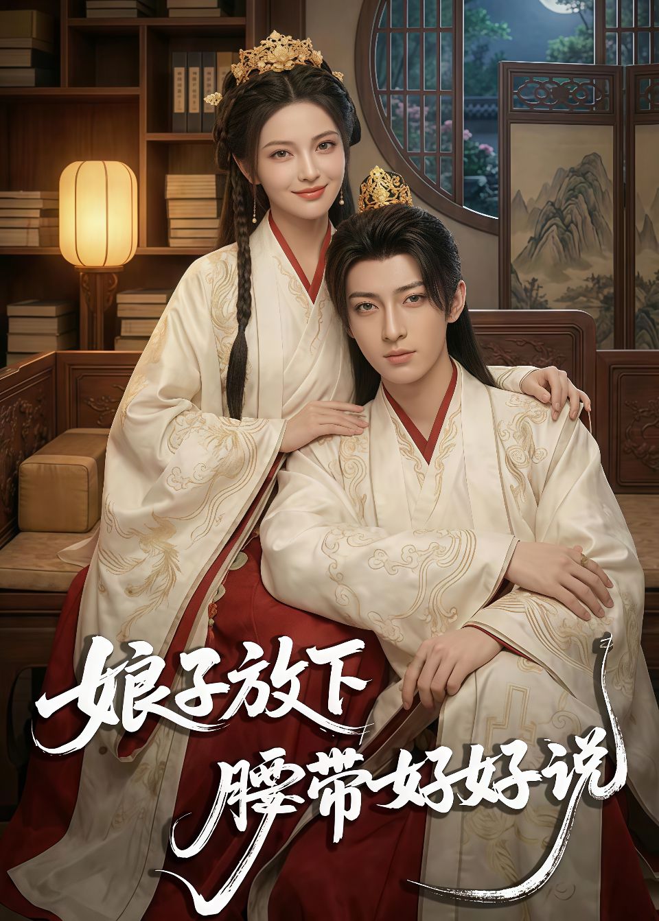 娘子放下腰带，好好说海报