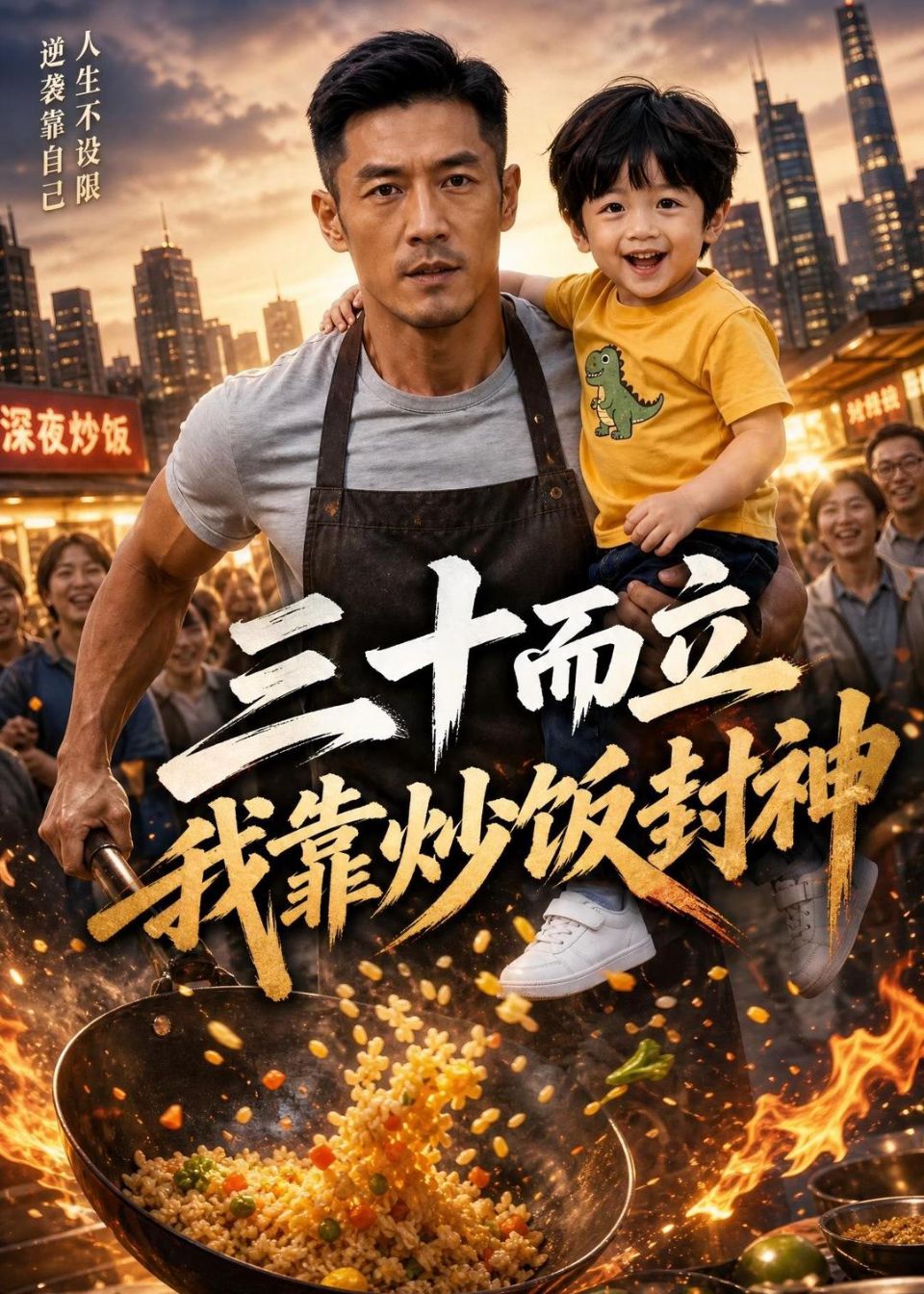 三十而立，我靠炒饭封神海报