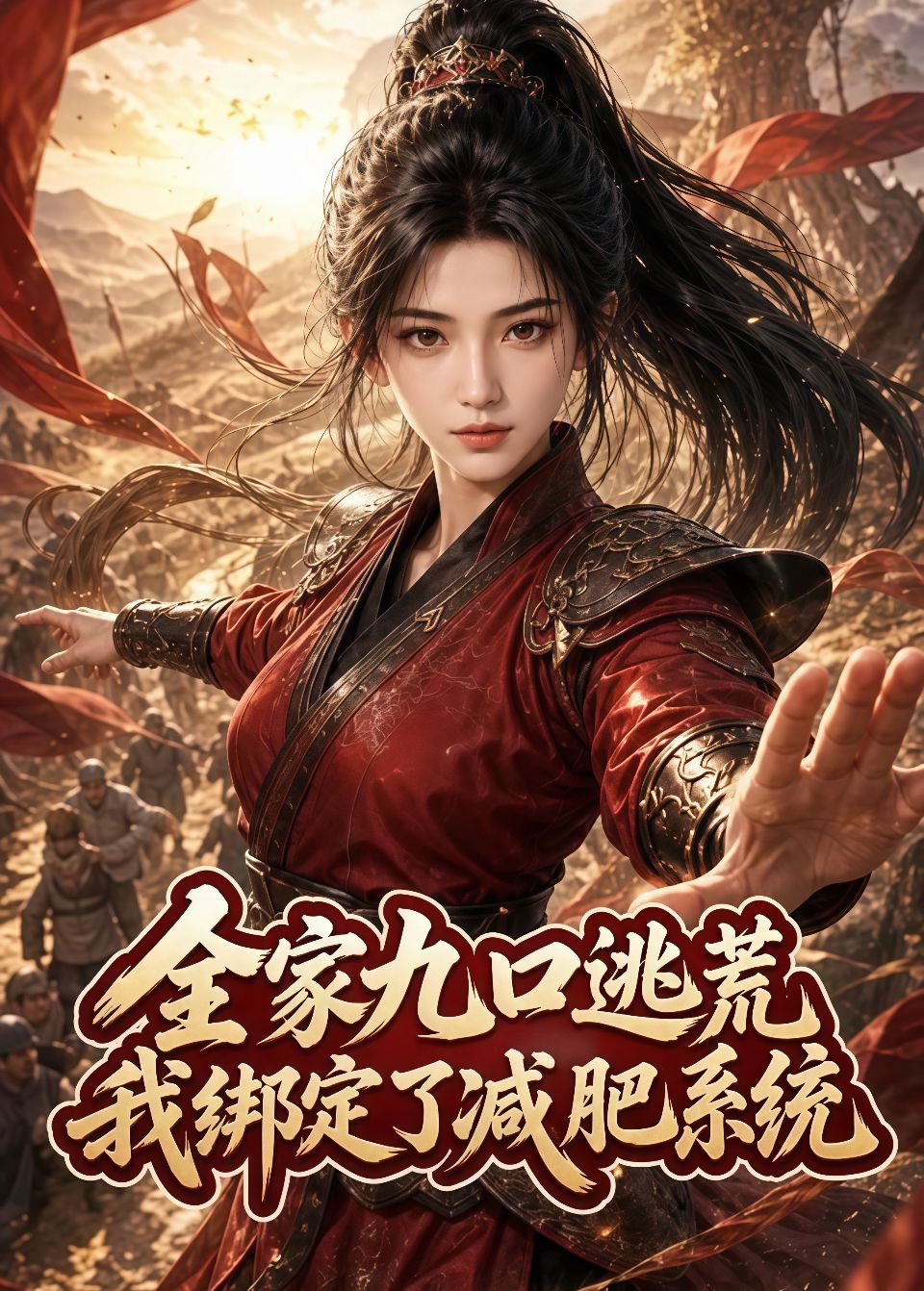 全家九口逃荒，我绑定了减肥系统海报