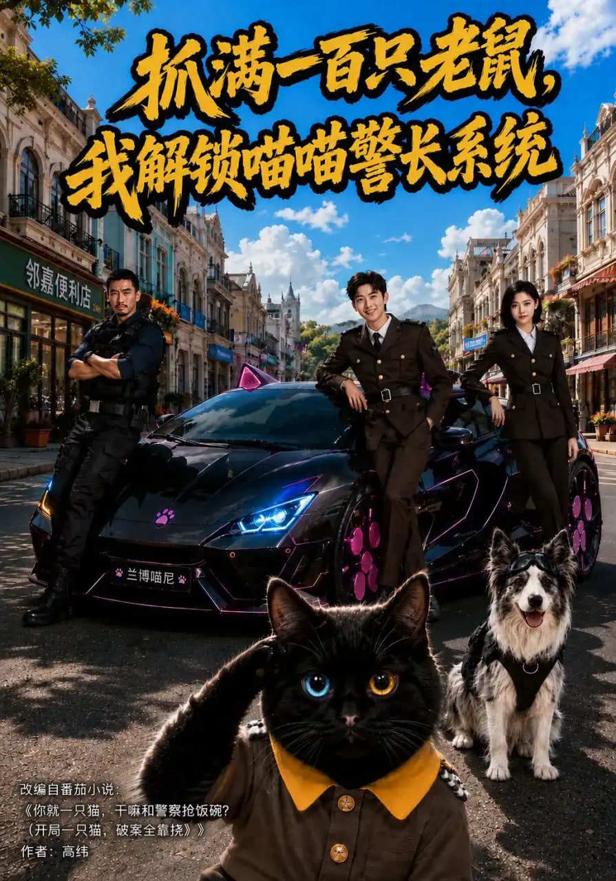 抓满一百只老鼠，我解锁喵喵警长系统海报