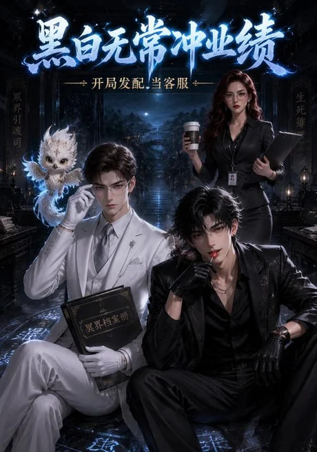 黑白无常冲业绩海报