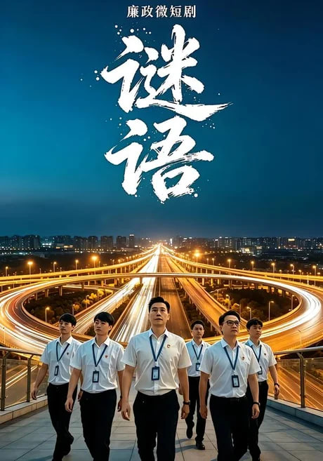 廉政微短剧：谜语海报