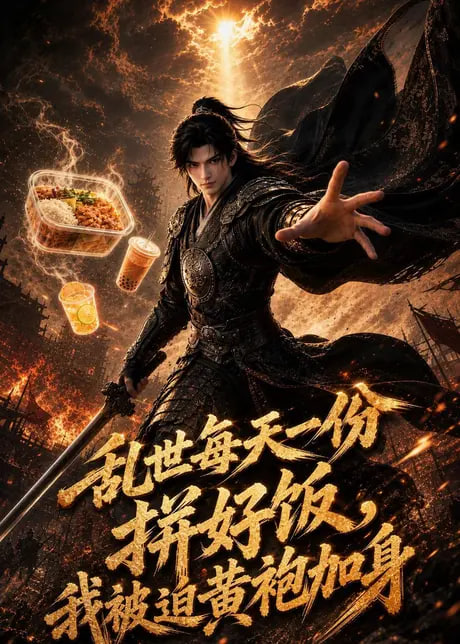 乱世每天一份拼好饭，我被迫黄袍加身海报