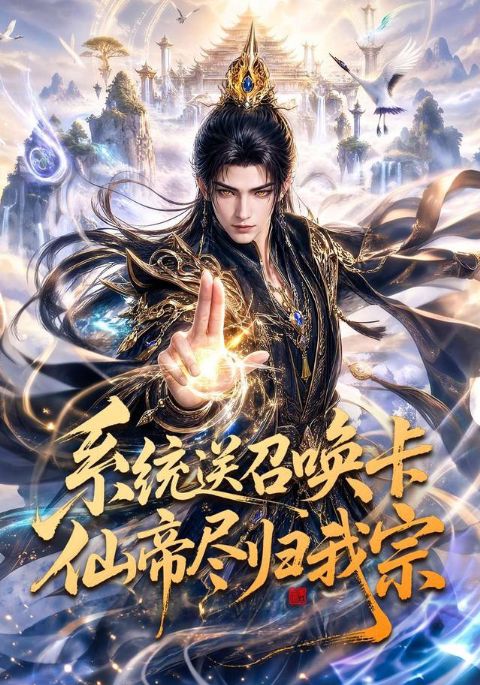 系统送召唤卡仙帝尽归我宗AI短剧海报