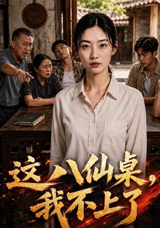 这八仙桌,我不上了AI短剧海报