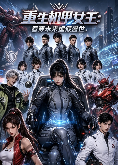 重生机甲女王，看穿未来虚假盛世海报
