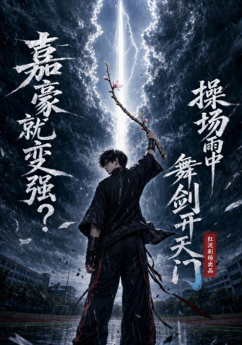 嘉豪就变强？操场雨中舞剑开天门海报