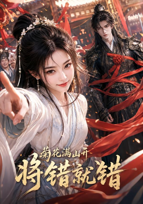 菊花满山开，将错就错海报