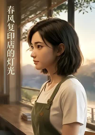 春风复印店的灯光海报
