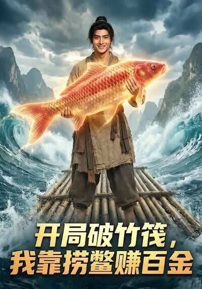 开局破竹筏，我靠捞鳖赚百金海报
